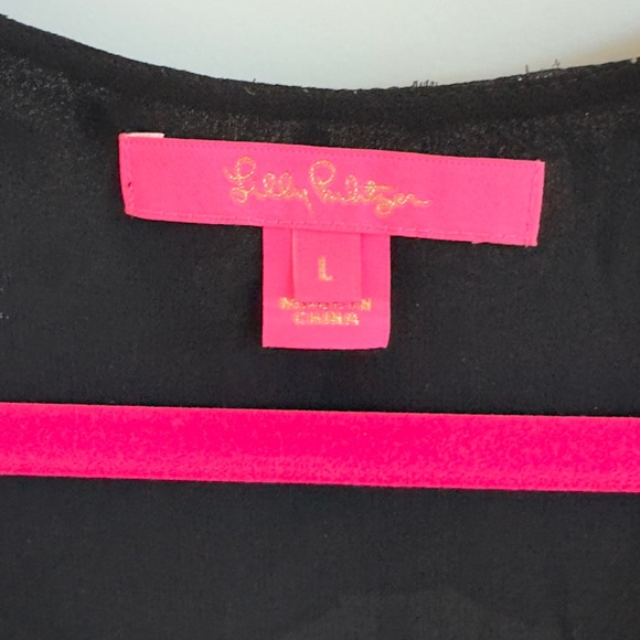 Olenna Silk Top in Onyx Clip- Large - Picture 5 of 6